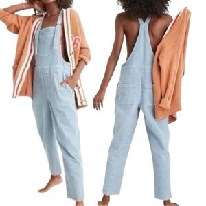 Aerie Werk & Play Twill Cord Overalls size Small in Cloudy Blue